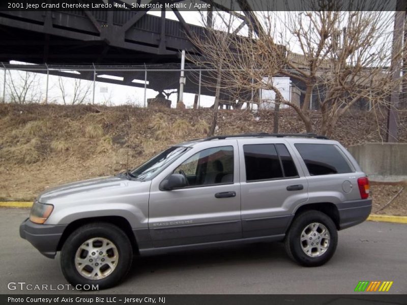 Silverstone Metallic / Agate 2001 Jeep Grand Cherokee Laredo 4x4