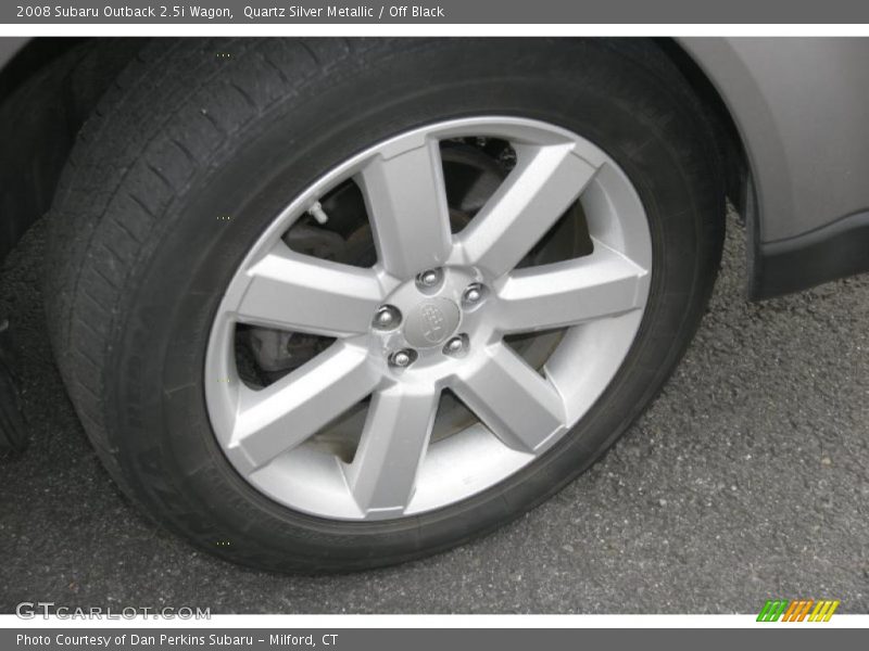 Quartz Silver Metallic / Off Black 2008 Subaru Outback 2.5i Wagon