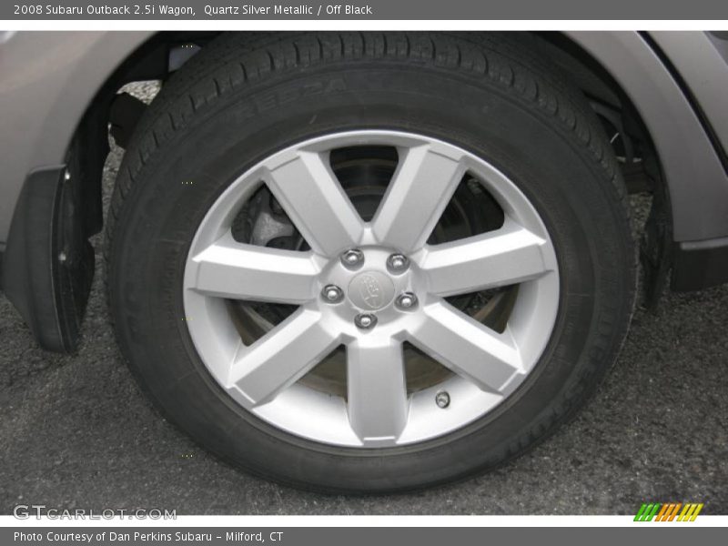 Quartz Silver Metallic / Off Black 2008 Subaru Outback 2.5i Wagon
