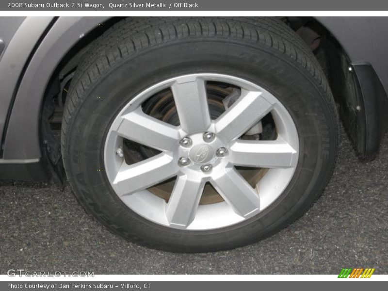 Quartz Silver Metallic / Off Black 2008 Subaru Outback 2.5i Wagon