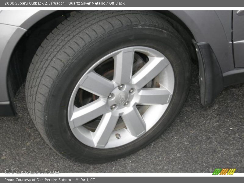 Quartz Silver Metallic / Off Black 2008 Subaru Outback 2.5i Wagon