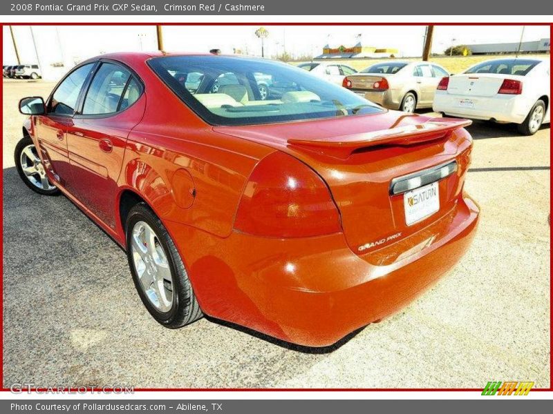 Crimson Red / Cashmere 2008 Pontiac Grand Prix GXP Sedan