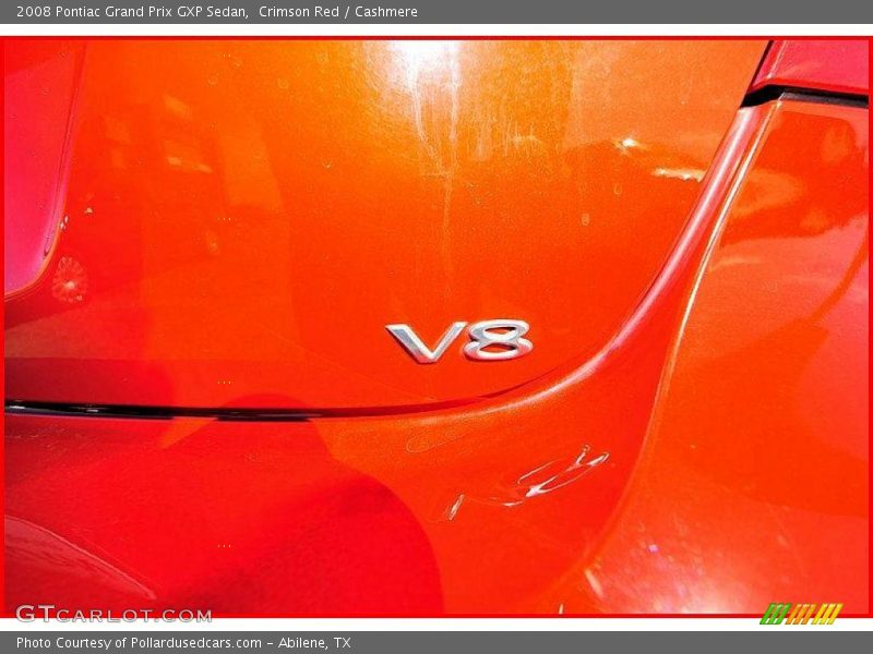Crimson Red / Cashmere 2008 Pontiac Grand Prix GXP Sedan