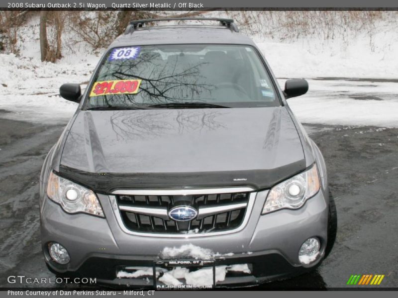 Quartz Silver Metallic / Off Black 2008 Subaru Outback 2.5i Wagon
