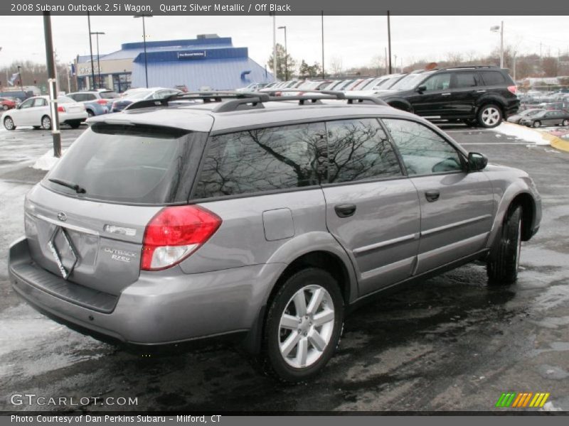 Quartz Silver Metallic / Off Black 2008 Subaru Outback 2.5i Wagon