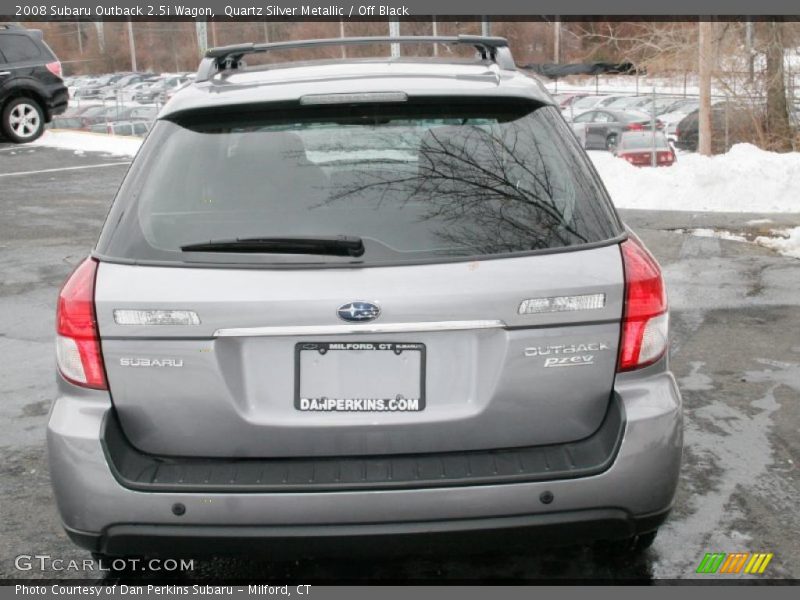 Quartz Silver Metallic / Off Black 2008 Subaru Outback 2.5i Wagon
