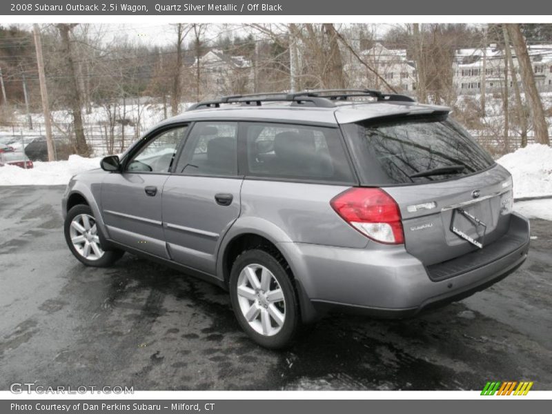 Quartz Silver Metallic / Off Black 2008 Subaru Outback 2.5i Wagon
