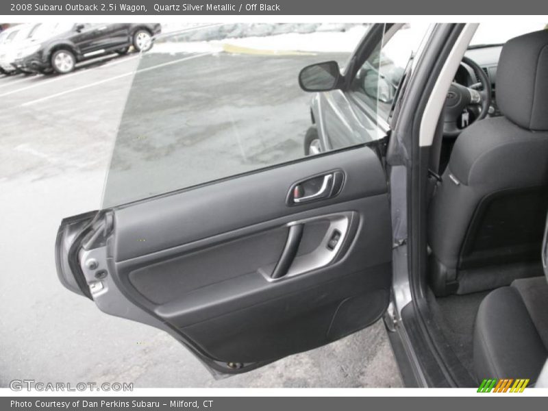 Quartz Silver Metallic / Off Black 2008 Subaru Outback 2.5i Wagon