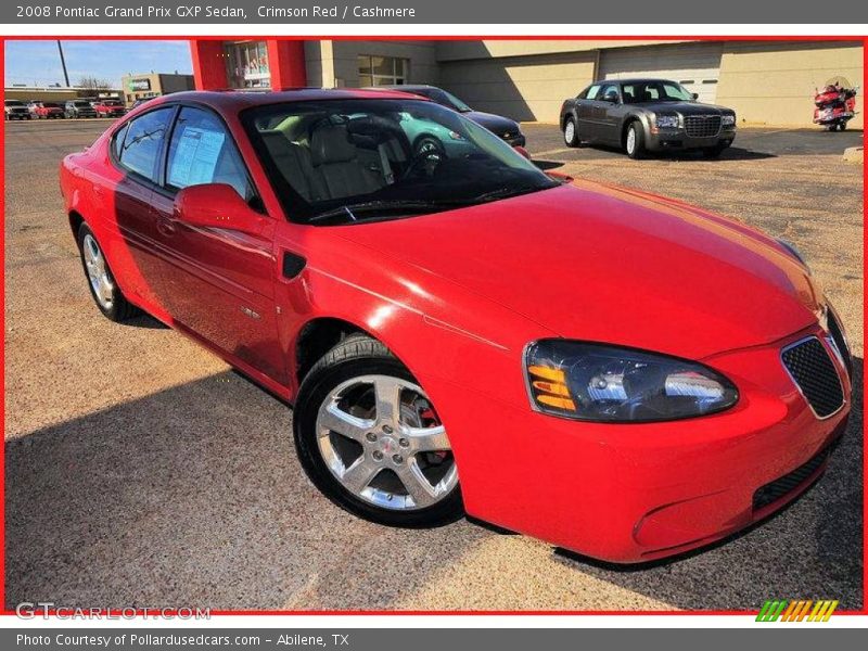 Crimson Red / Cashmere 2008 Pontiac Grand Prix GXP Sedan