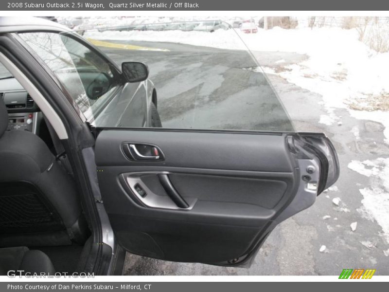 Quartz Silver Metallic / Off Black 2008 Subaru Outback 2.5i Wagon