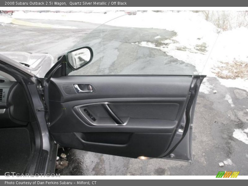 Quartz Silver Metallic / Off Black 2008 Subaru Outback 2.5i Wagon