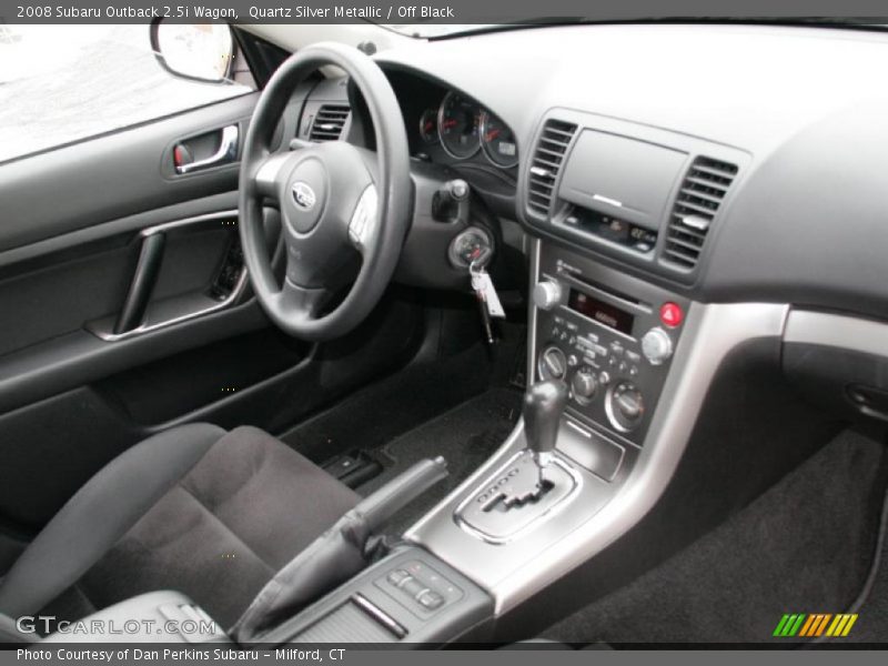 Quartz Silver Metallic / Off Black 2008 Subaru Outback 2.5i Wagon