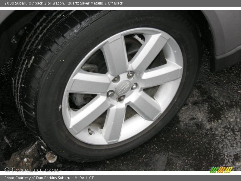 Quartz Silver Metallic / Off Black 2008 Subaru Outback 2.5i Wagon