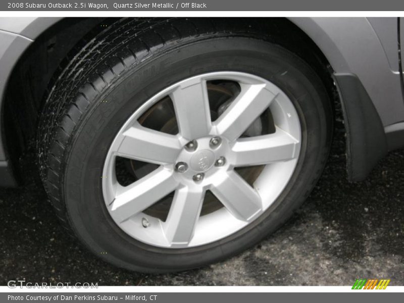 Quartz Silver Metallic / Off Black 2008 Subaru Outback 2.5i Wagon