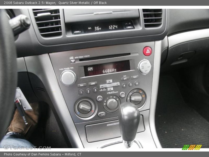Quartz Silver Metallic / Off Black 2008 Subaru Outback 2.5i Wagon