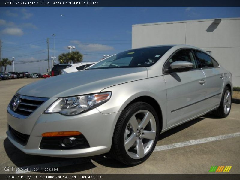 White Gold Metallic / Black 2012 Volkswagen CC Lux
