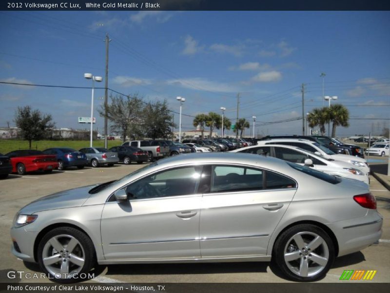 White Gold Metallic / Black 2012 Volkswagen CC Lux