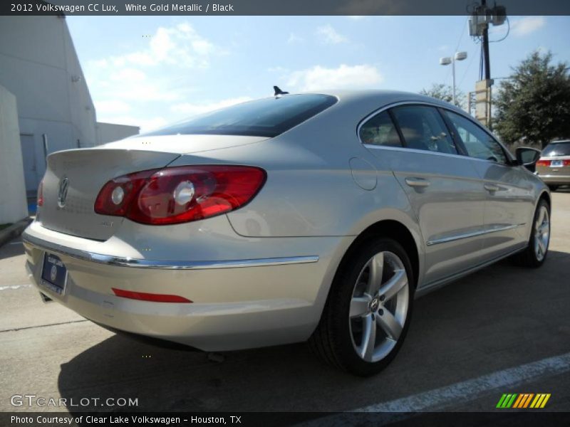 White Gold Metallic / Black 2012 Volkswagen CC Lux