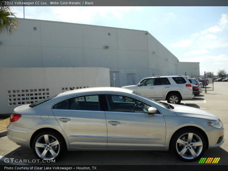 White Gold Metallic / Black 2012 Volkswagen CC Lux