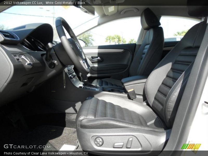 White Gold Metallic / Black 2012 Volkswagen CC Lux
