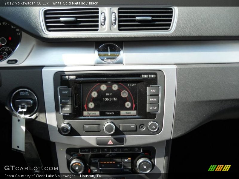 White Gold Metallic / Black 2012 Volkswagen CC Lux
