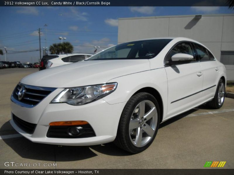 Candy White / Black/Cornsilk Beige 2012 Volkswagen CC Lux