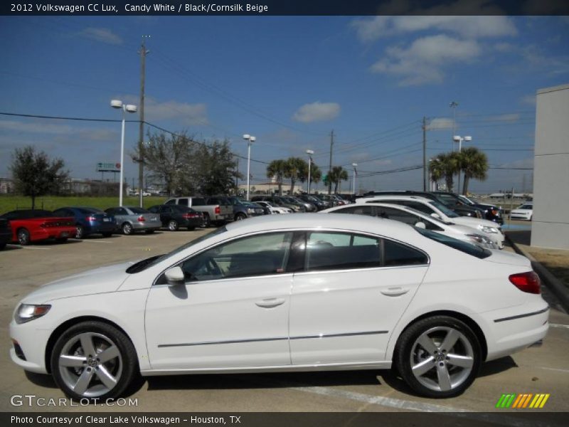 Candy White / Black/Cornsilk Beige 2012 Volkswagen CC Lux