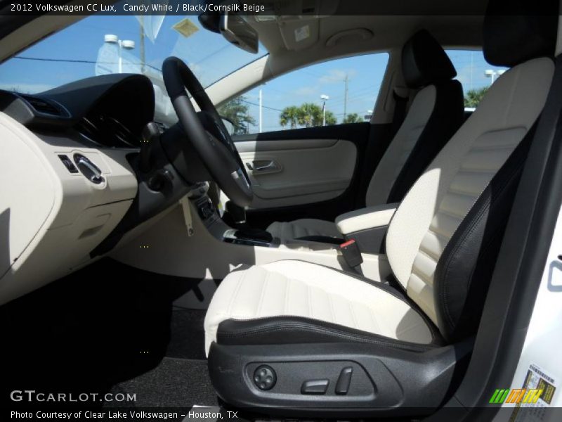 Candy White / Black/Cornsilk Beige 2012 Volkswagen CC Lux