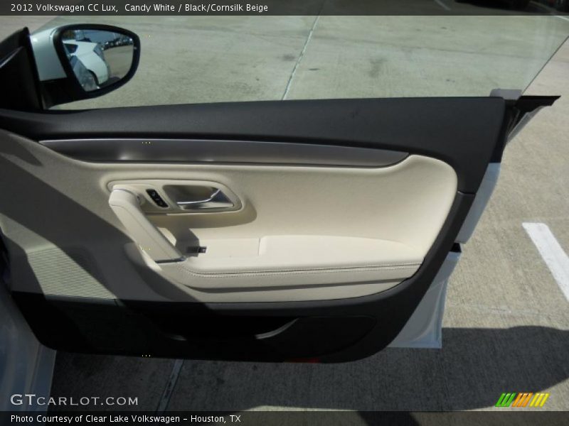 Candy White / Black/Cornsilk Beige 2012 Volkswagen CC Lux