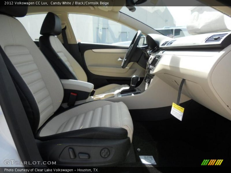 Candy White / Black/Cornsilk Beige 2012 Volkswagen CC Lux