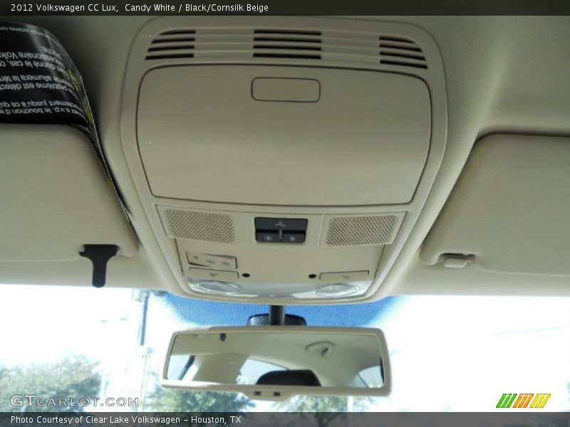 Candy White / Black/Cornsilk Beige 2012 Volkswagen CC Lux