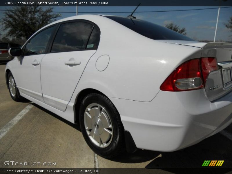Spectrum White Pearl / Blue 2009 Honda Civic Hybrid Sedan