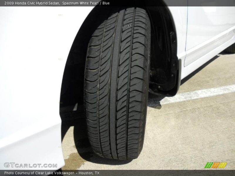 Spectrum White Pearl / Blue 2009 Honda Civic Hybrid Sedan
