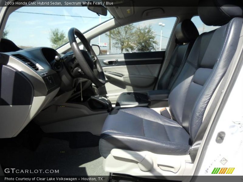  2009 Civic Hybrid Sedan Blue Interior