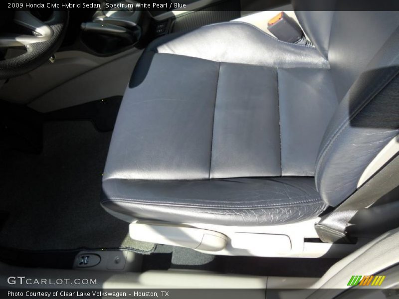  2009 Civic Hybrid Sedan Blue Interior