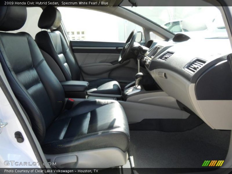  2009 Civic Hybrid Sedan Blue Interior