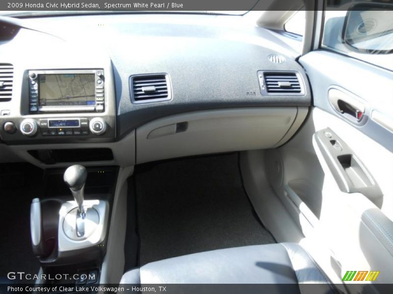 Spectrum White Pearl / Blue 2009 Honda Civic Hybrid Sedan