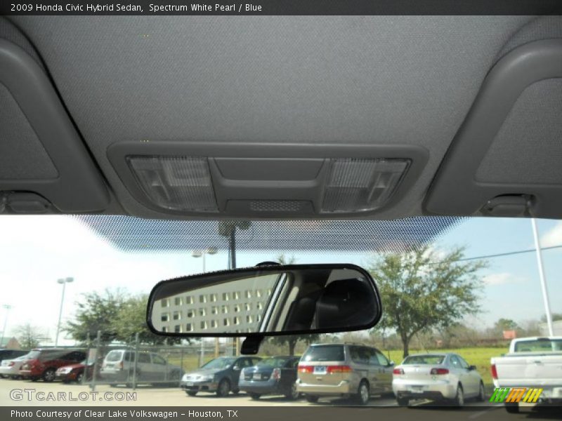 Spectrum White Pearl / Blue 2009 Honda Civic Hybrid Sedan