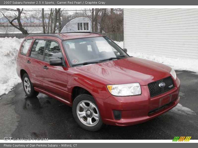 Garnet Red Pearl / Graphite Gray 2007 Subaru Forester 2.5 X Sports