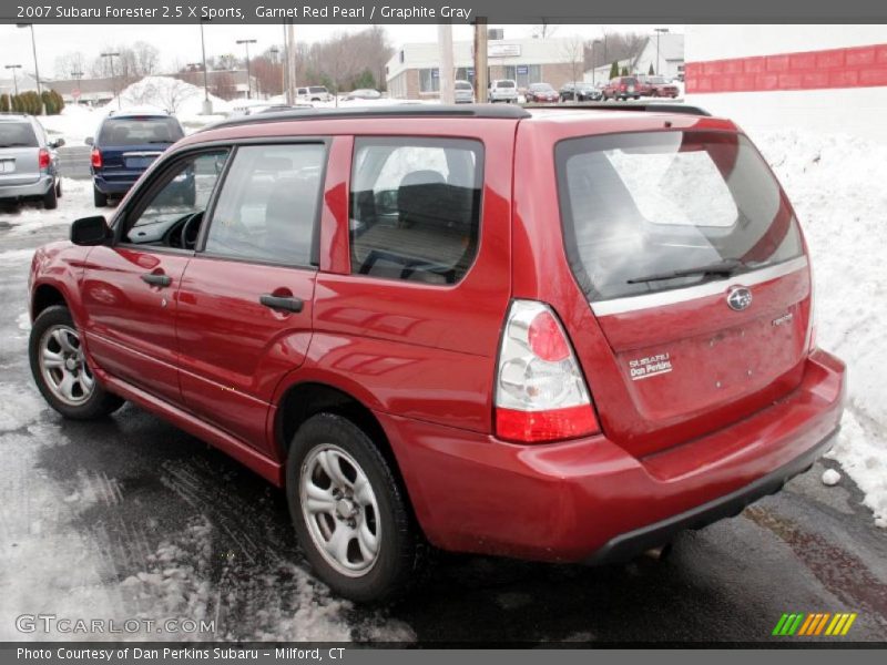 Garnet Red Pearl / Graphite Gray 2007 Subaru Forester 2.5 X Sports