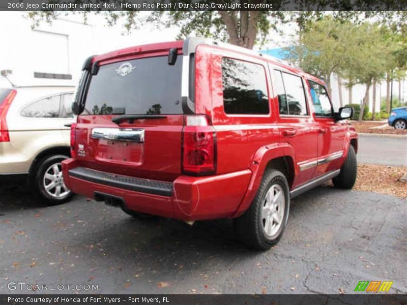 Inferno Red Pearl / Dark Slate Gray/Light Graystone 2006 Jeep Commander Limited 4x4