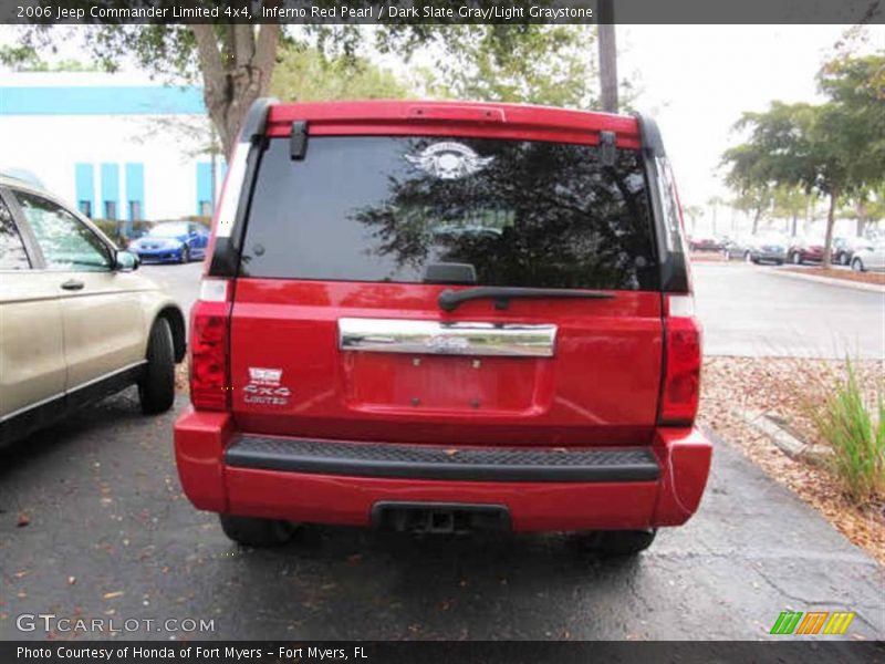 Inferno Red Pearl / Dark Slate Gray/Light Graystone 2006 Jeep Commander Limited 4x4