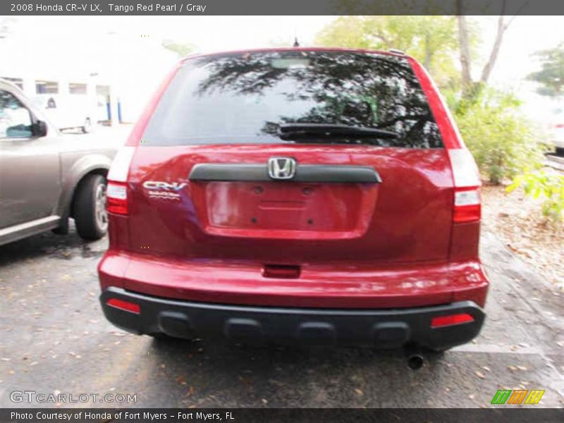 Tango Red Pearl / Gray 2008 Honda CR-V LX