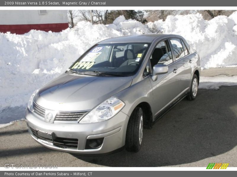 Magnetic Gray / Charcoal 2009 Nissan Versa 1.8 S Sedan