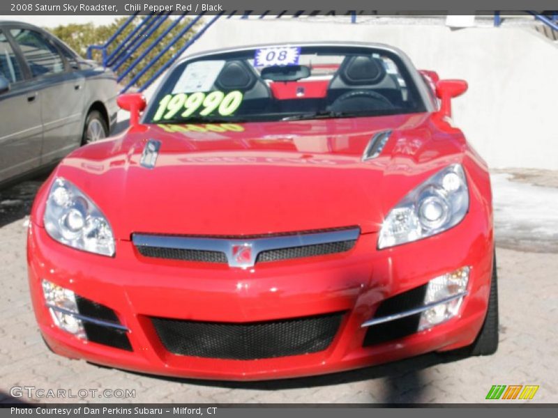 Chili Pepper Red / Black 2008 Saturn Sky Roadster