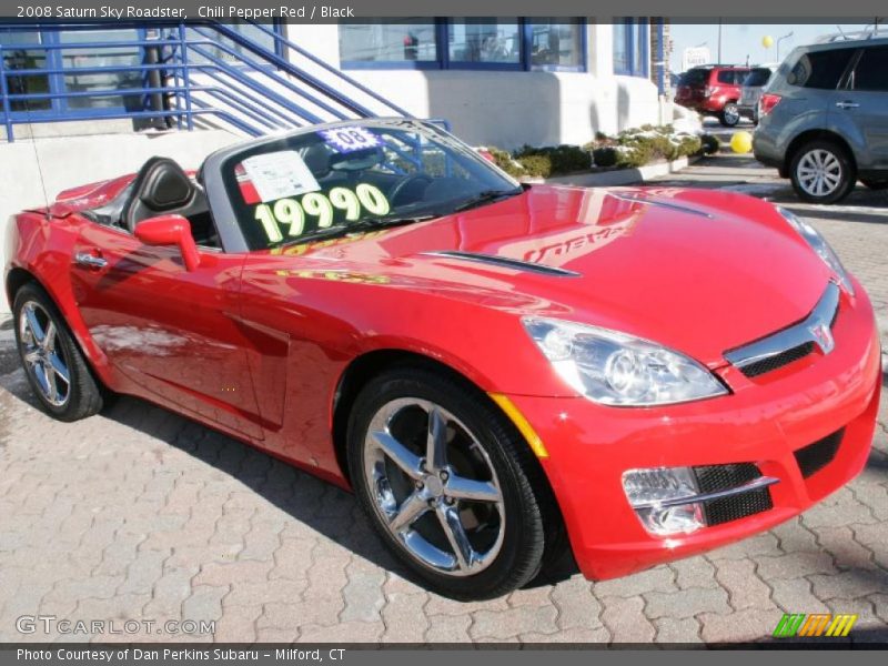 Chili Pepper Red / Black 2008 Saturn Sky Roadster