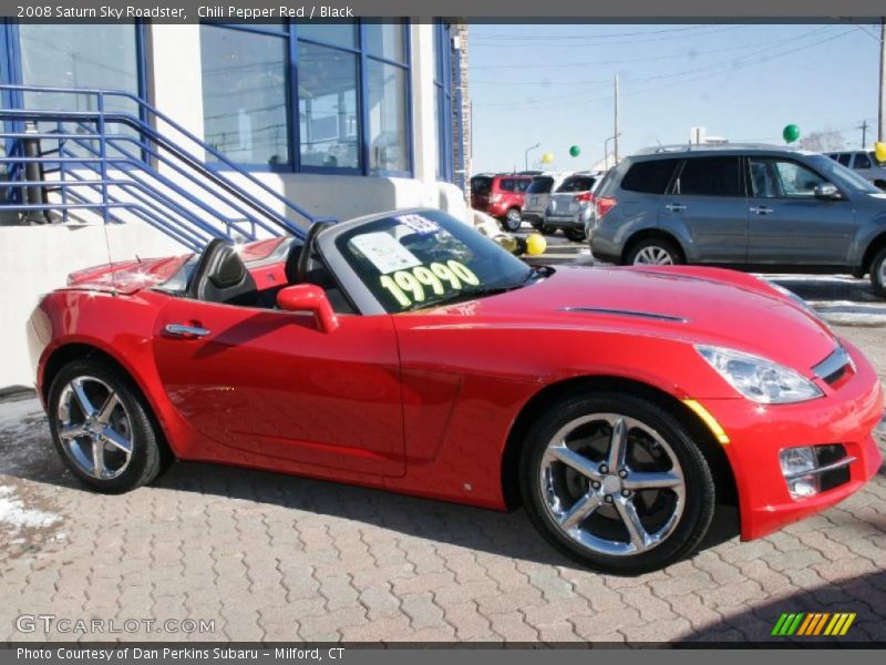 Chili Pepper Red / Black 2008 Saturn Sky Roadster