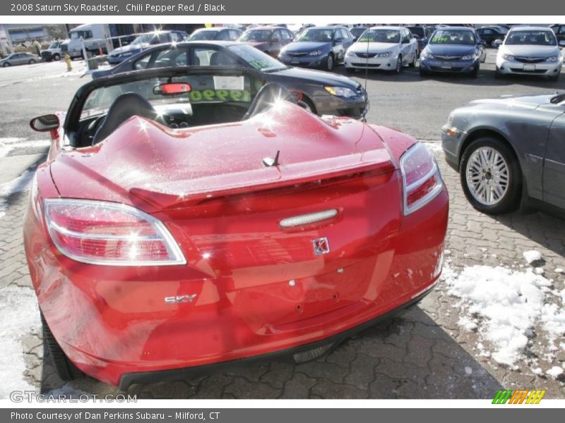Chili Pepper Red / Black 2008 Saturn Sky Roadster