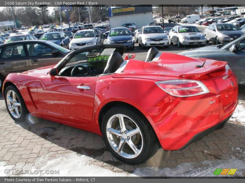 Chili Pepper Red / Black 2008 Saturn Sky Roadster