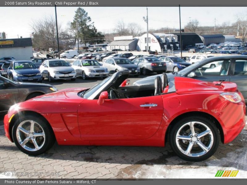 Chili Pepper Red / Black 2008 Saturn Sky Roadster